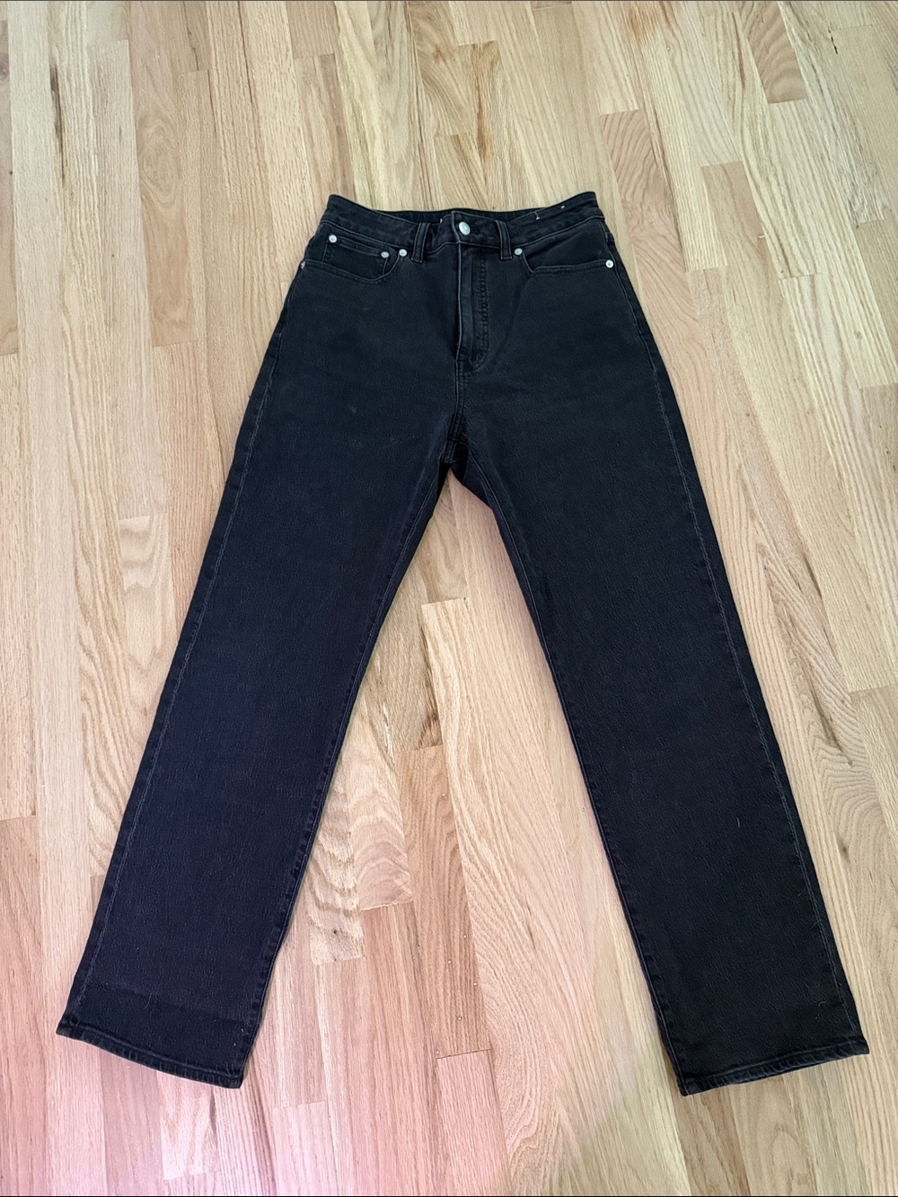 Madewell Black 90’s Curvy Straight Leg Jeans